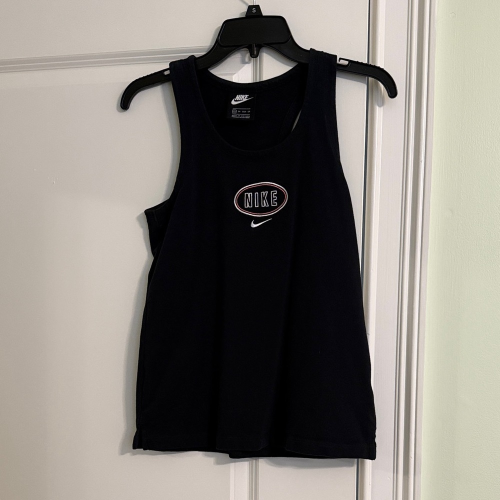 Nike Black Sleeveless Top with Logo
